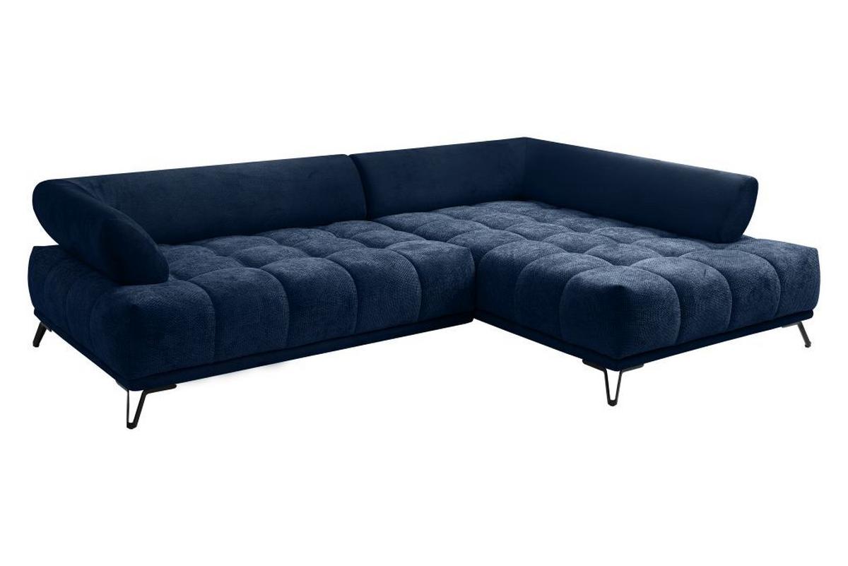 Coltar LARGO N - albastru închis, Modern, textil (262/184cm) - Modern Living