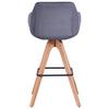 BARPALL RELAX - grå/ekfärgad, Design, trä/textil (56/100,5/56cm) - Mömax