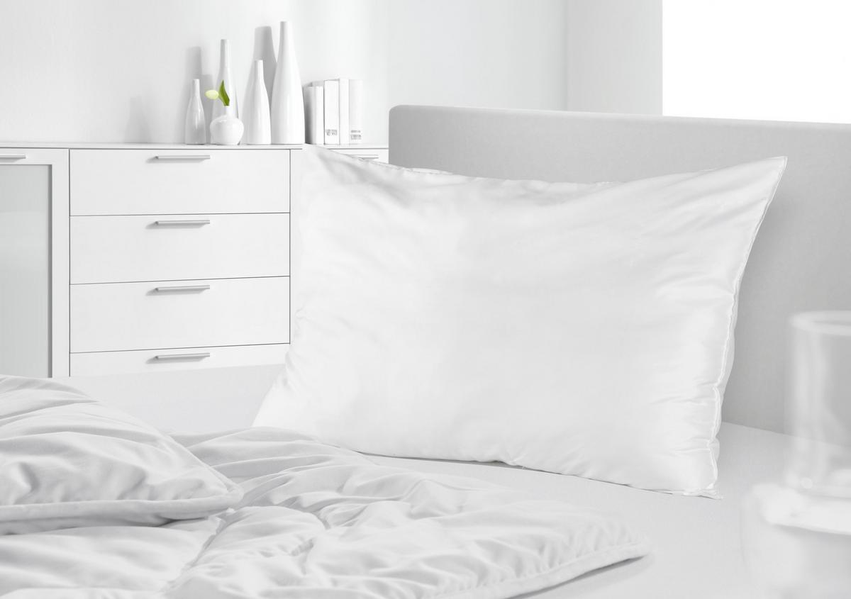 Kopfkissen Zilly ca. 65x100cm - Weiss (65/100cm) - Nadana