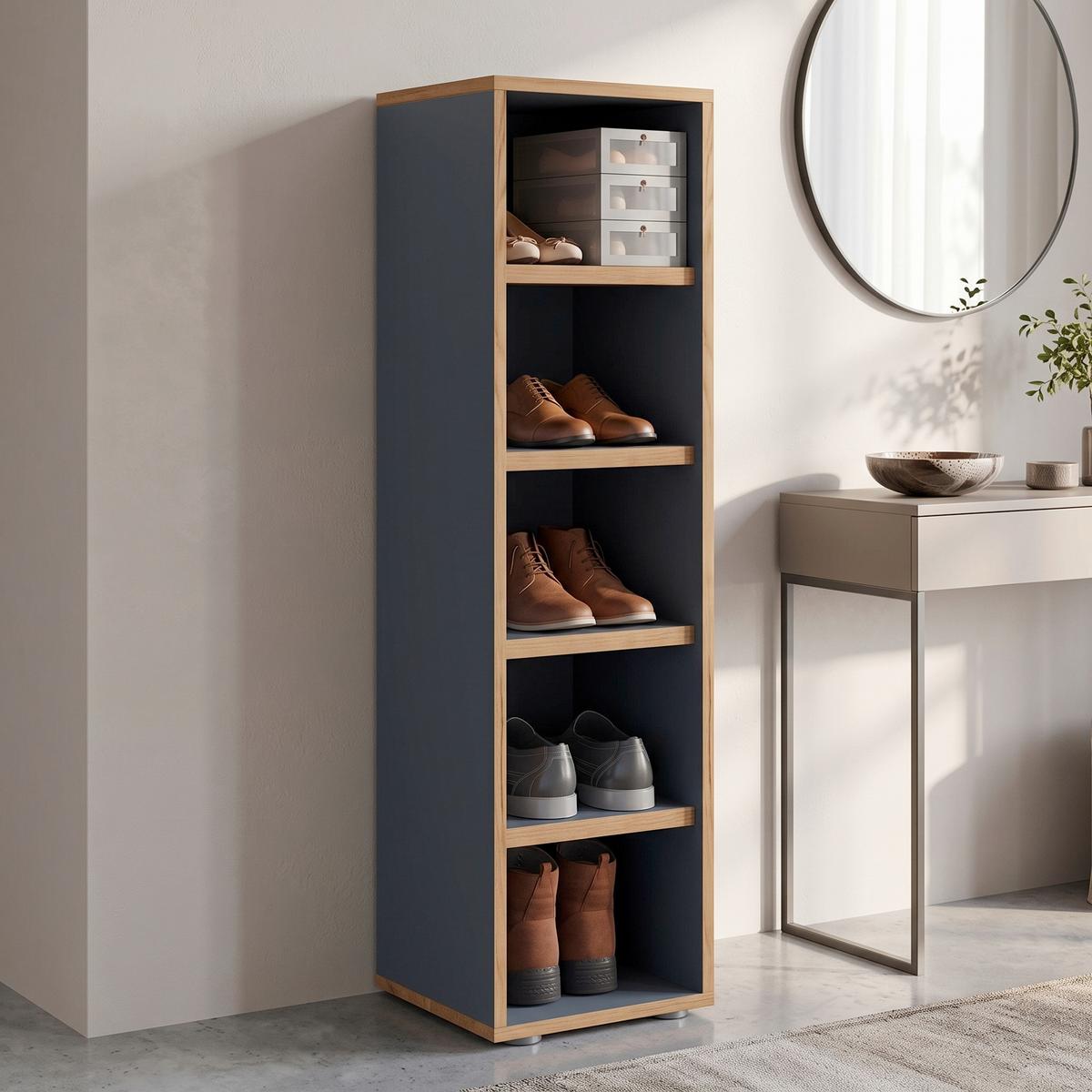 Schuhregal 30/110/33 cm Anthrazit, Honigeiche online kaufen ➤ mömax