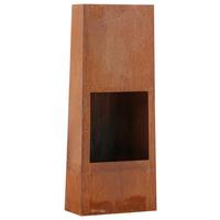Feuerstelle Bastian ca. 50x120 cm Stahl - Dunkelorange, KONVENTIONELL, Metall (50/120/20cm) - Gardenson