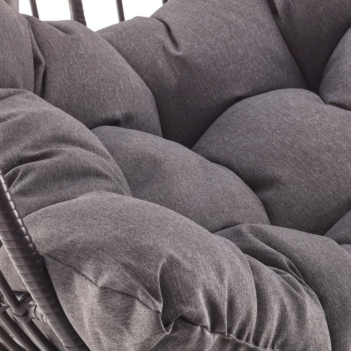 Hängesessel Sava in Anthrazit - Anthrazit, Modern, Kunststoff/Textil (95/190/95cm) - Mömax