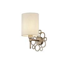 WANDLEUCHTE ANNA - Goldfarben/Creme, Trend, Kunststoff/Textil (18/30/19cm) - MAYTONI