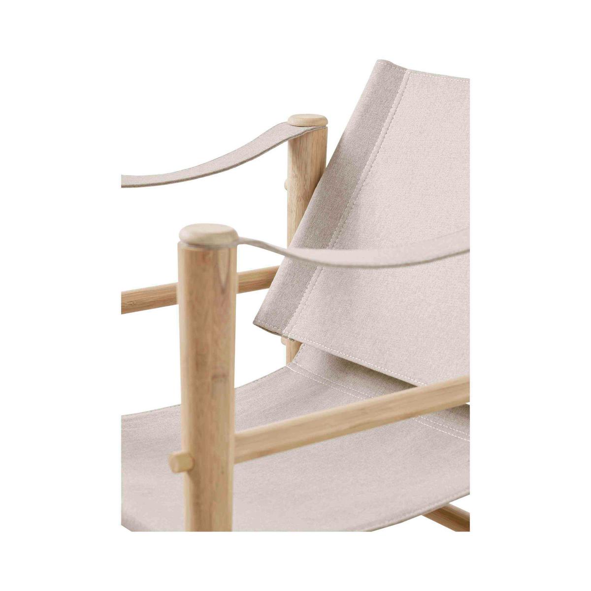 Loungesessel Safari - Beige/Naturfarben, Design, Holz (59/79/61cm) - MID.YOU