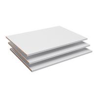 Einlegebodenset Weiß ca. 76,2x1,6x50,1cm - Weiß, MODERN, Holzwerkstoff (76,2/1,6/50,1cm) - Based