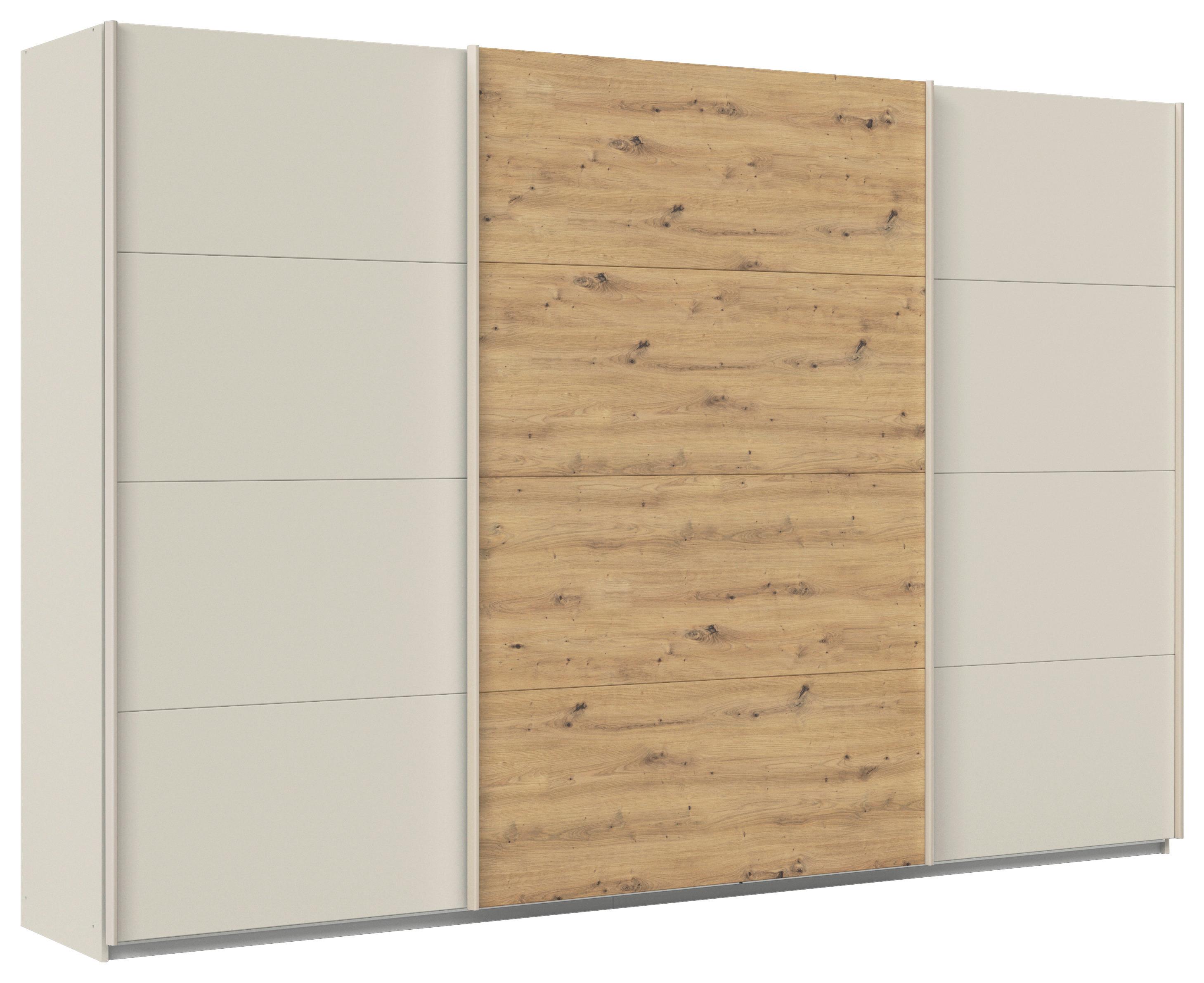 Ormar S Kliznim Vratima Feldkirch - hrast Artisan/boje šampanjca, Trend, drvni materijal/metal (315/229/61cm) - Modern Living
