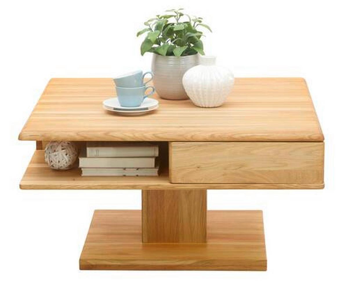 STOLIK KAWOWY LILL - kolor dębowy, Konventionell, drewno (80/80/47cm) - Linea Natura