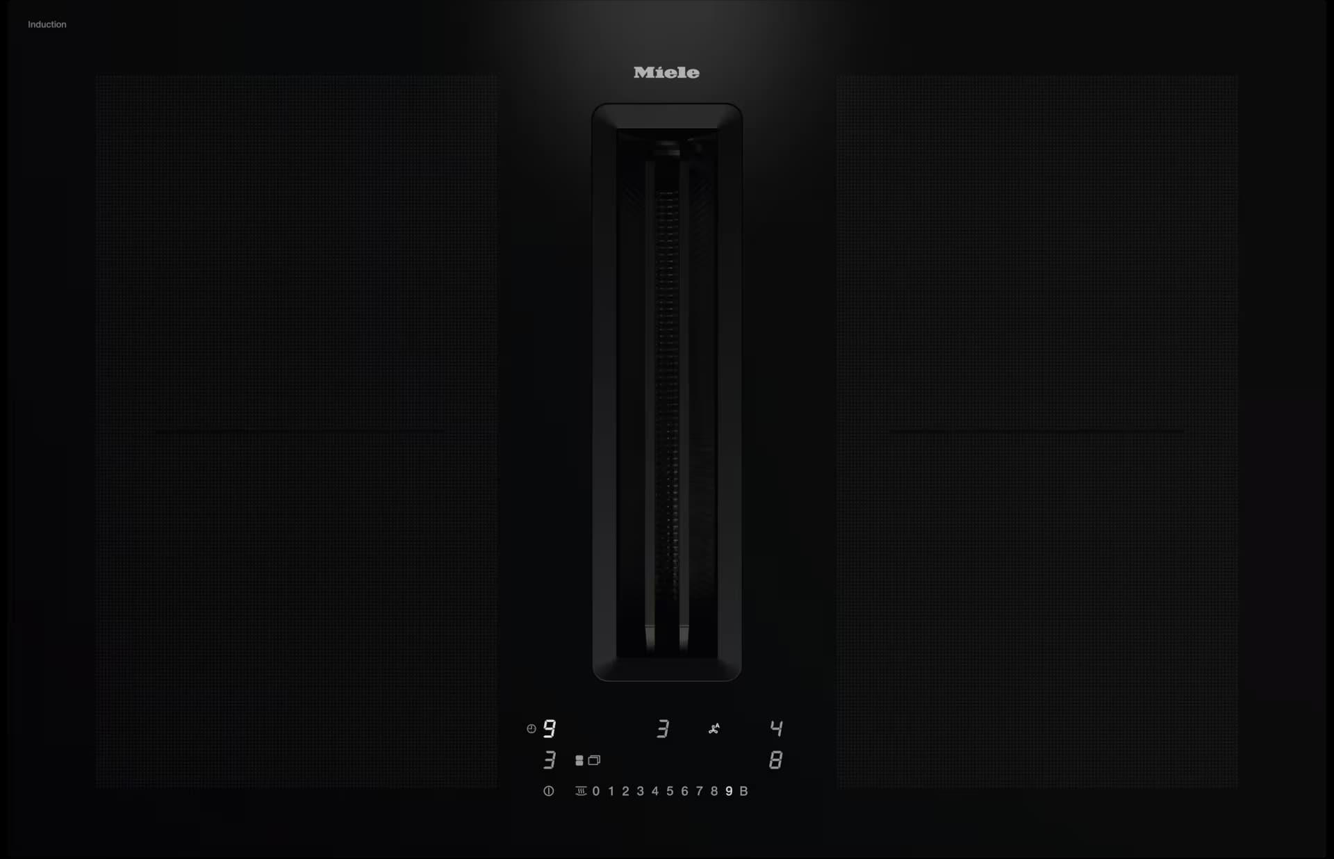 Kochfeld-Dunstabzug-Kombi KMDA7676FL-U - Schwarz, Basics, Glas (80,0/23,8/52,0cm) - Miele