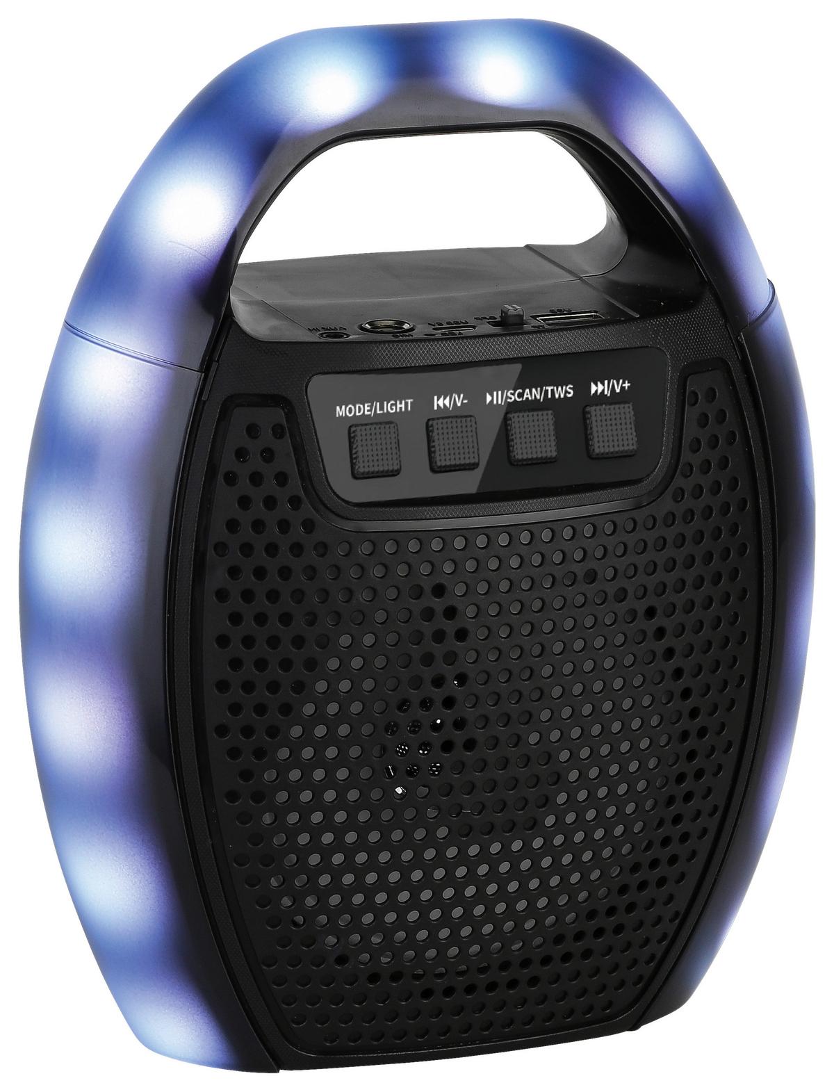 Rádió Levin - fekete/többszínű, Modern, műanyag (16,5/9,5/21cm) - Premium Living