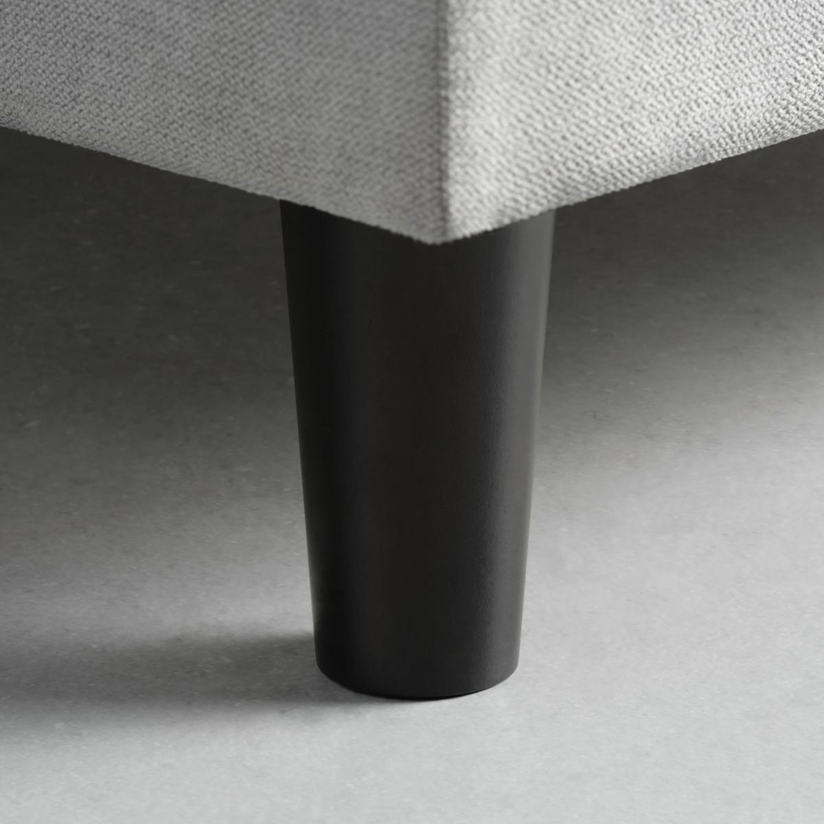 Boxspringbett Miami in Grau ca. 90x200cm - Schwarz/Grau, KONVENTIONELL, Holz/Holzwerkstoff (90/200cm) - Mömax