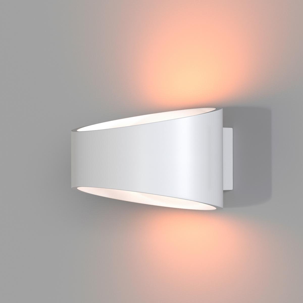 Wandleuchte Trame Weiß max. 6 Watt - Weiß, Trend, Metall (8/17,5/9cm) - MAYTONI