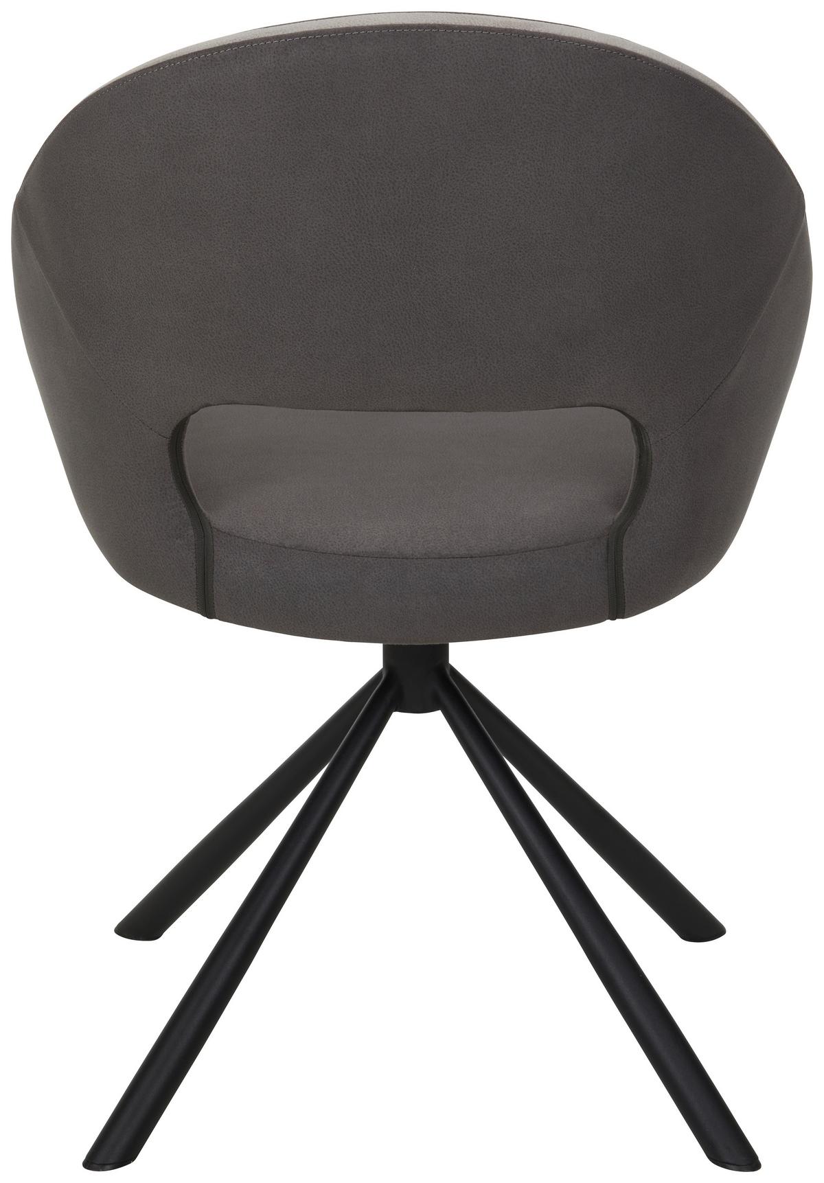 Stol Lobito, Vintage Siva - siva/črna, Moderno, kovina/tekstil (59/86/59cm) - Mömax