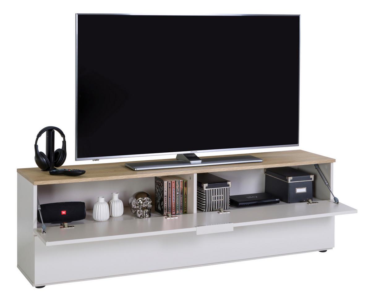Lowboard Macchiato Eiche-/Kaschmirfarben - Kaschmir/Eichefarben, MODERN, Holzwerkstoff/Metall (160/49,7/35cm) - Mömax