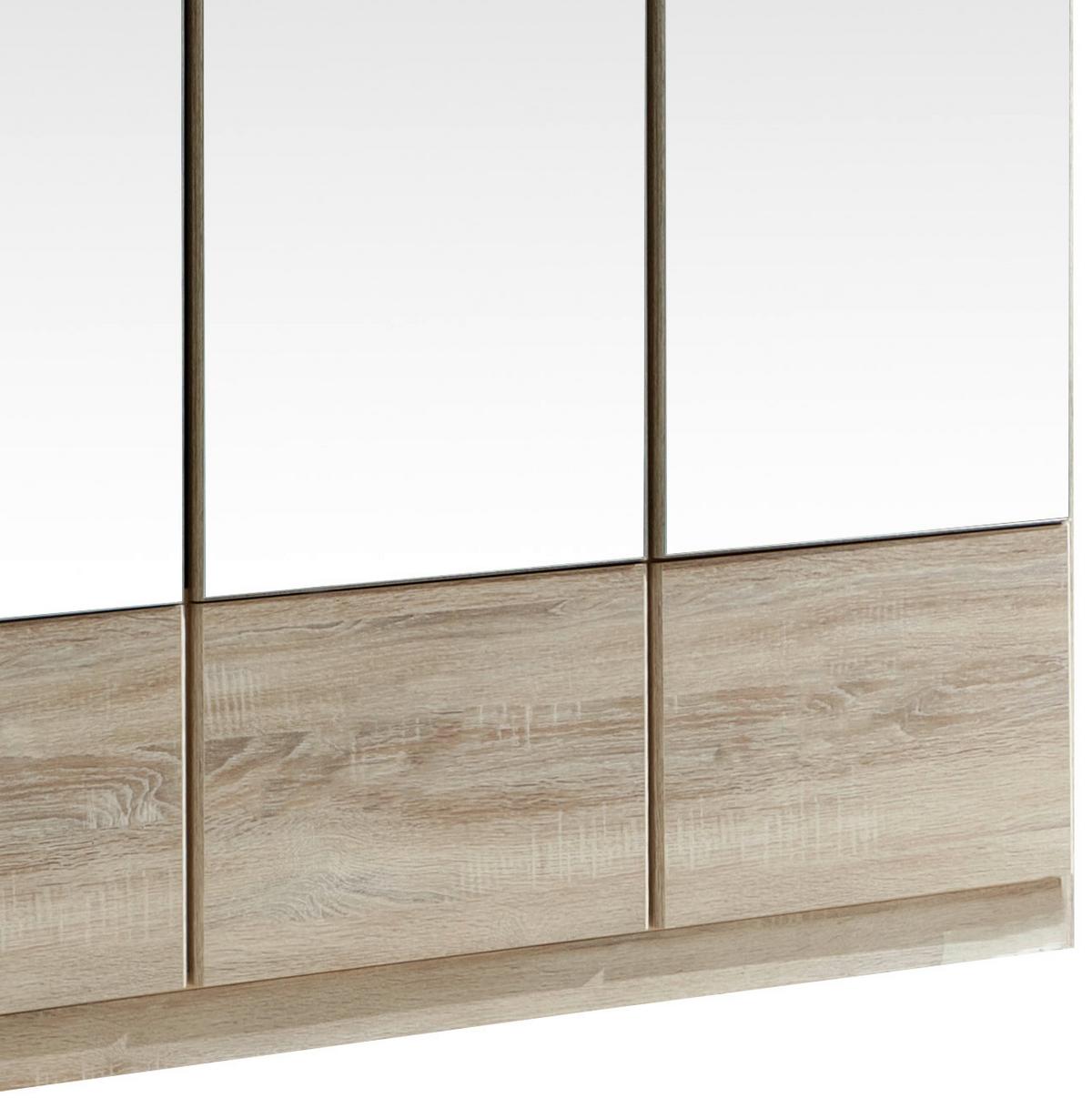 Ormar S Klasičnm Vratima Imago - boje hrasta/boje aluminija, Konvencionalno, staklo/drvni materijal (180/199/58cm) - Modern Living
