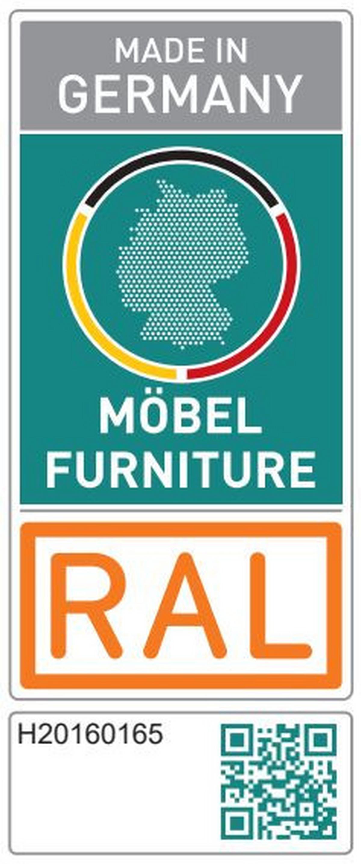 Küchenblock IBZ ohne Geräte ca. 310 cm Weiß - Edelstahlfarben/Eichefarben, Design, Holzwerkstoff/Metall (310cm) - Impuls