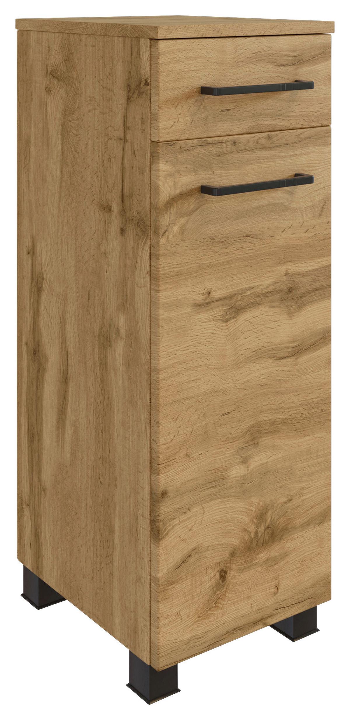 Unterschrank Manchester Eiche Wotan - Eichefarben/Eiche Wotan, MODERN, Holzwerkstoff/Metall (30/79/35cm) - Held