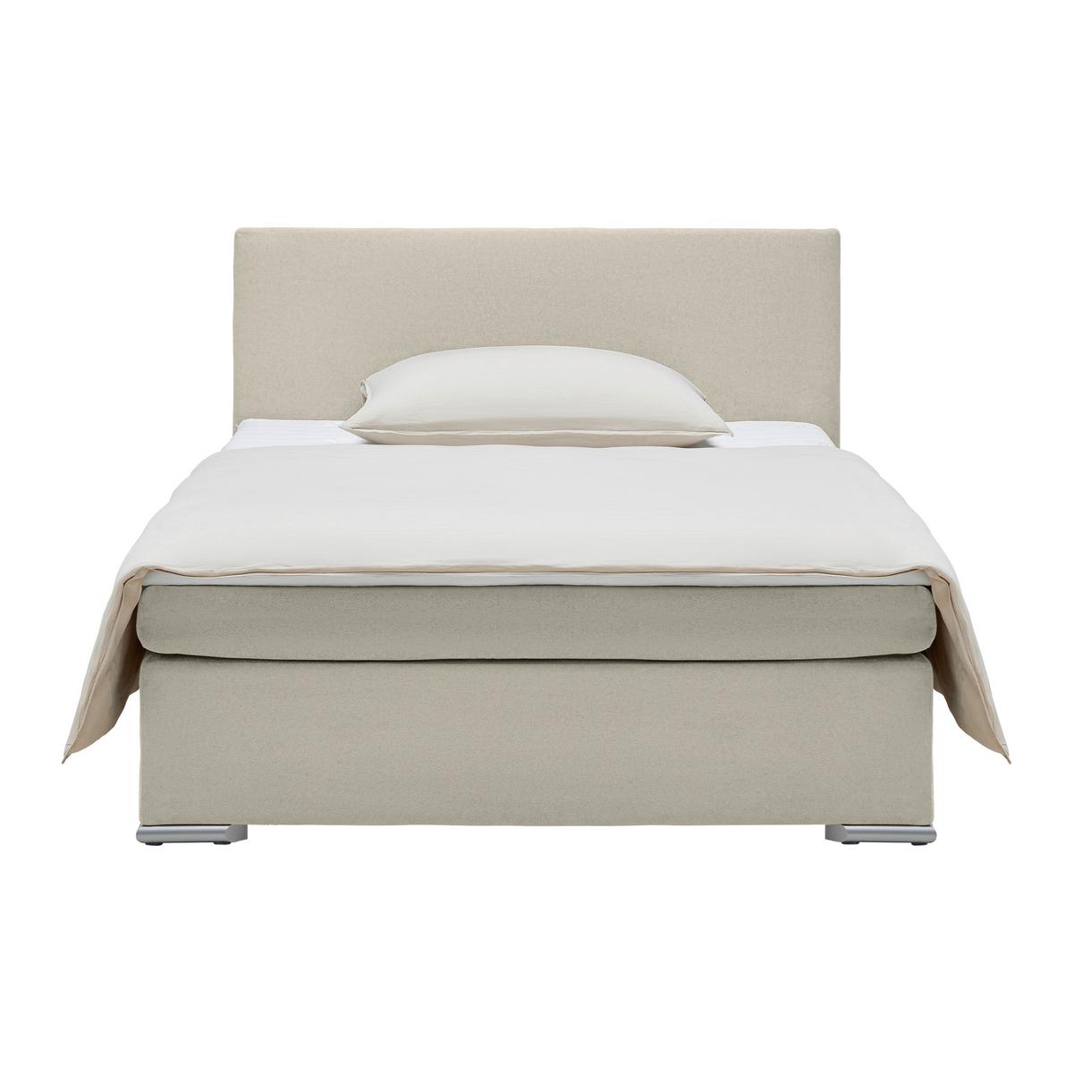 Boxspring Krevet Mira 2 - bež, Moderno, metal/tekstil (120/200cm) - Based