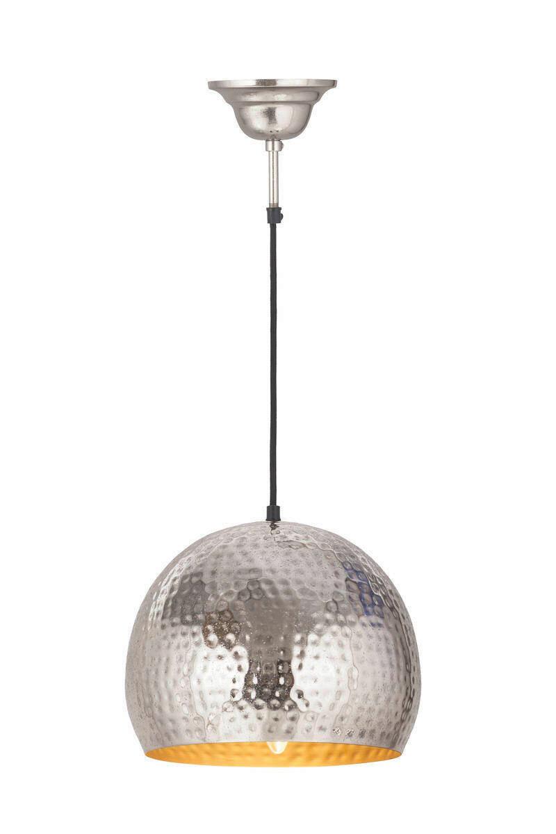 Hängeleuchte 2tbgk - Nickelfarben, Trend, Metall (27/21/27cm) - Kayoom