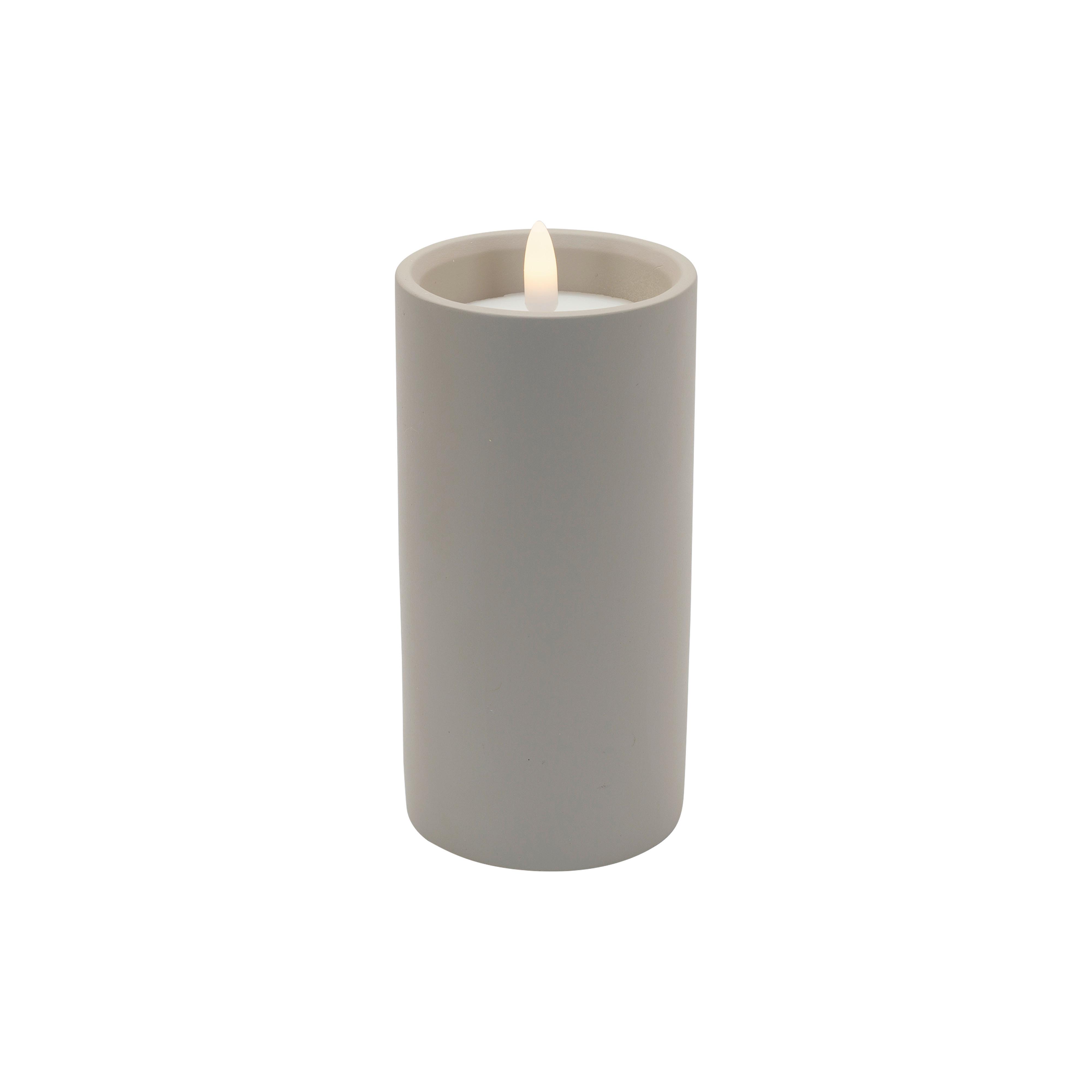 LED-Kerze Karen Greige max. 0,06 Watt - Greige, MODERN, Kunststoff/Paraffin (7,5/15cm) - Mömax
