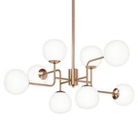 Kronleuchter Erich Messingfarben max. 40 Watt - Messingfarben, Trend, Glas/Metall (96/26,5/57cm) - MAYTONI