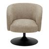 SNURRSTOL GIRO -TREND- - greige/silver, Modern, metall/textil (67/68/73cm) - Premium Living