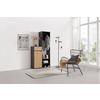 HALLMÖBEL ANDY -EXKLUSIV- - svart/ek Artisan, Modern, trämaterial (98/195/38cm) - Mömax