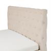 STOPPAD SÄNG KATAR -EXKLUSIV- - beige/svart, Klassisk, textil (160/200cm) - Mömax