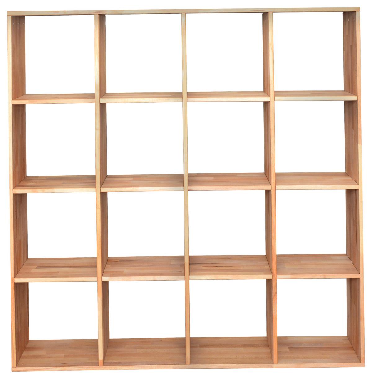 REGAŁ CUBE - kolor bukowy, Natur, drewno (149/149/35cm) - Livetastic
