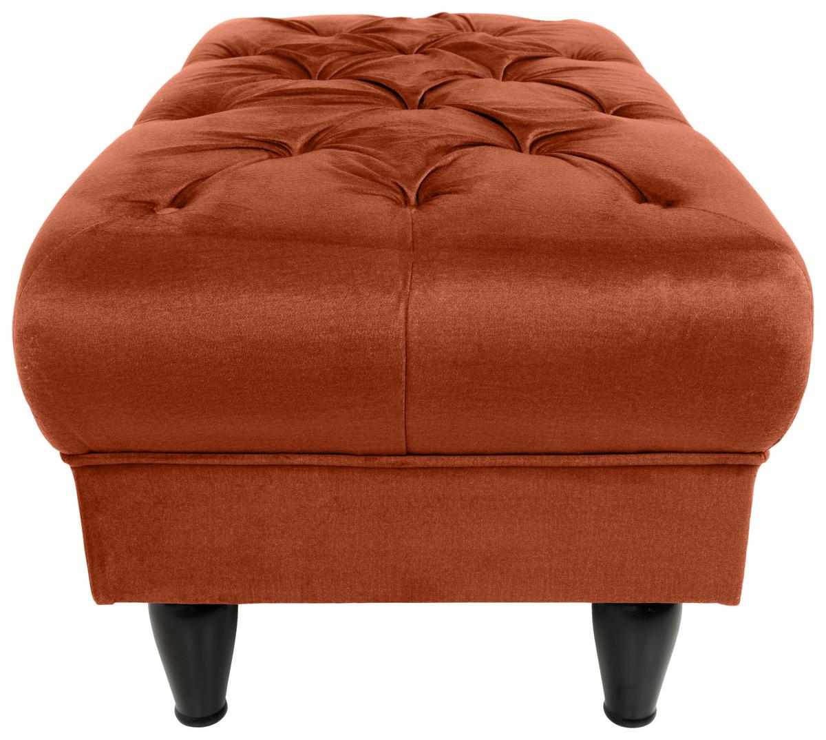 Tabure Cupido - boje hrđe/crna, Design, tekstil/drvo (110/44/56cm) - Mömax