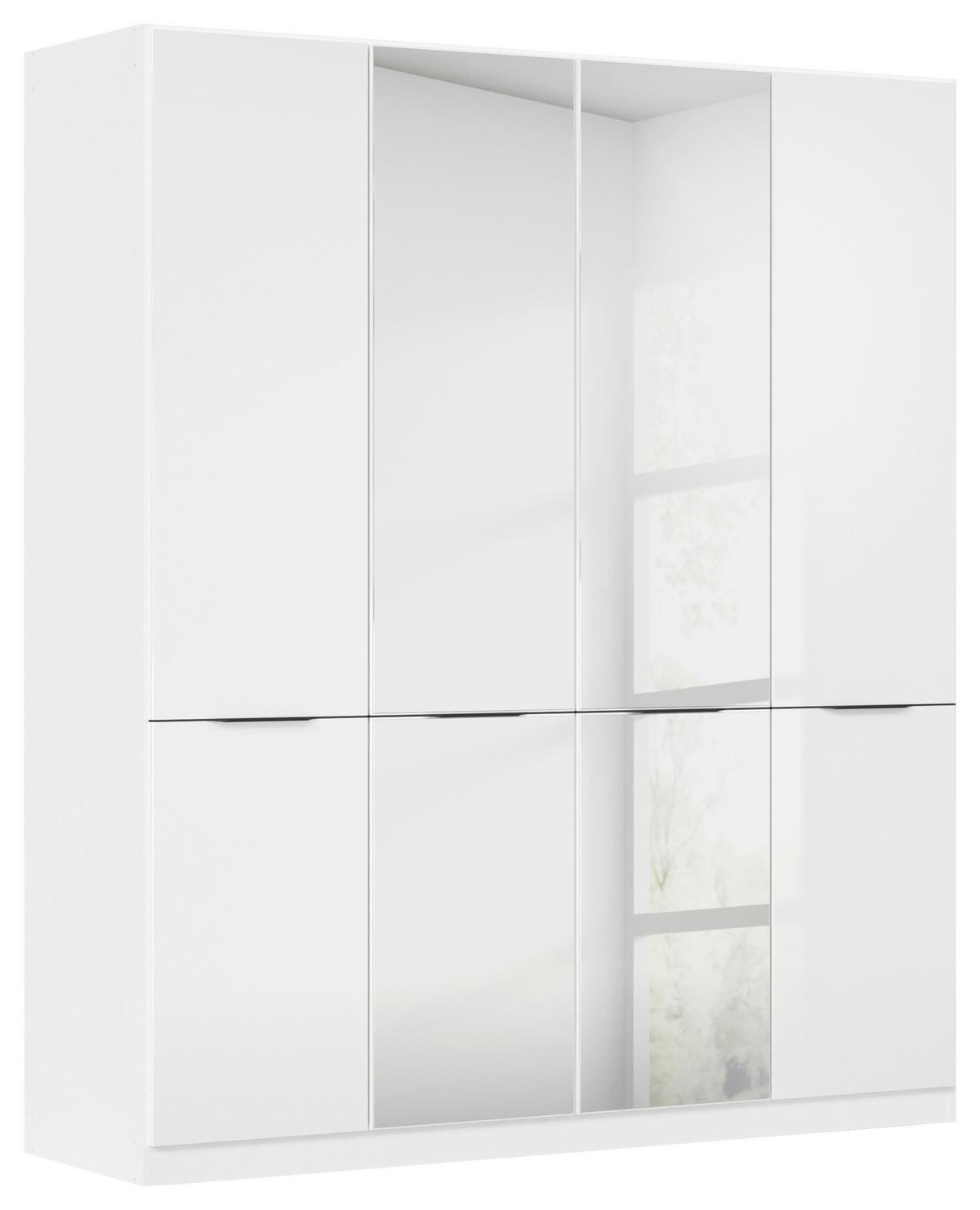 DULAP MAX - alb/alb lucios intens, Konventionell, material pe bază de lemn (181/210/54cm)