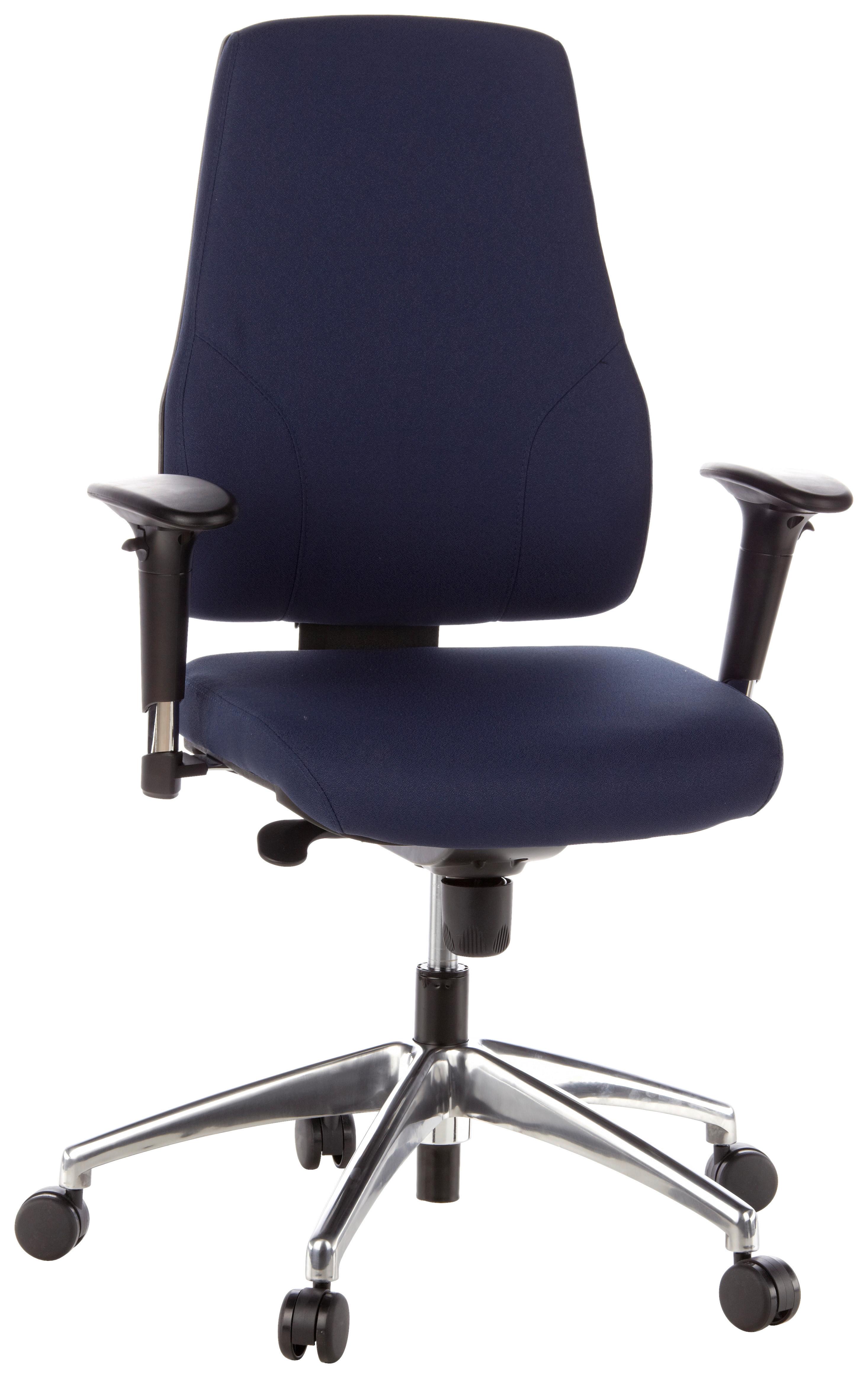 Drehstuhl Pro-Tec Dunkelblau - Dunkelblau, MODERN, Kunststoff/Textil (60/126/45cm) - MID.YOU