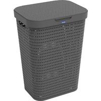 KOSZ NA BIELIZNĘ 1032708046 - czarny, Basics, tworzywo sztuczne (42/57,7/32,2cm) - Rotho