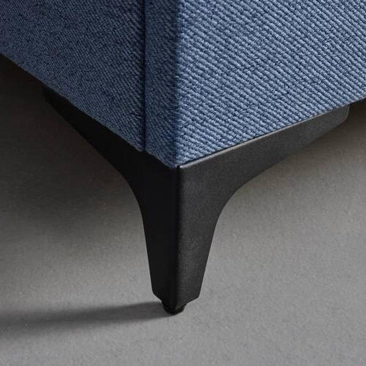 PAT TIP BOXSPRING JERRY - albastru închis, Konventionell, textil (140/200cm) - Mömax