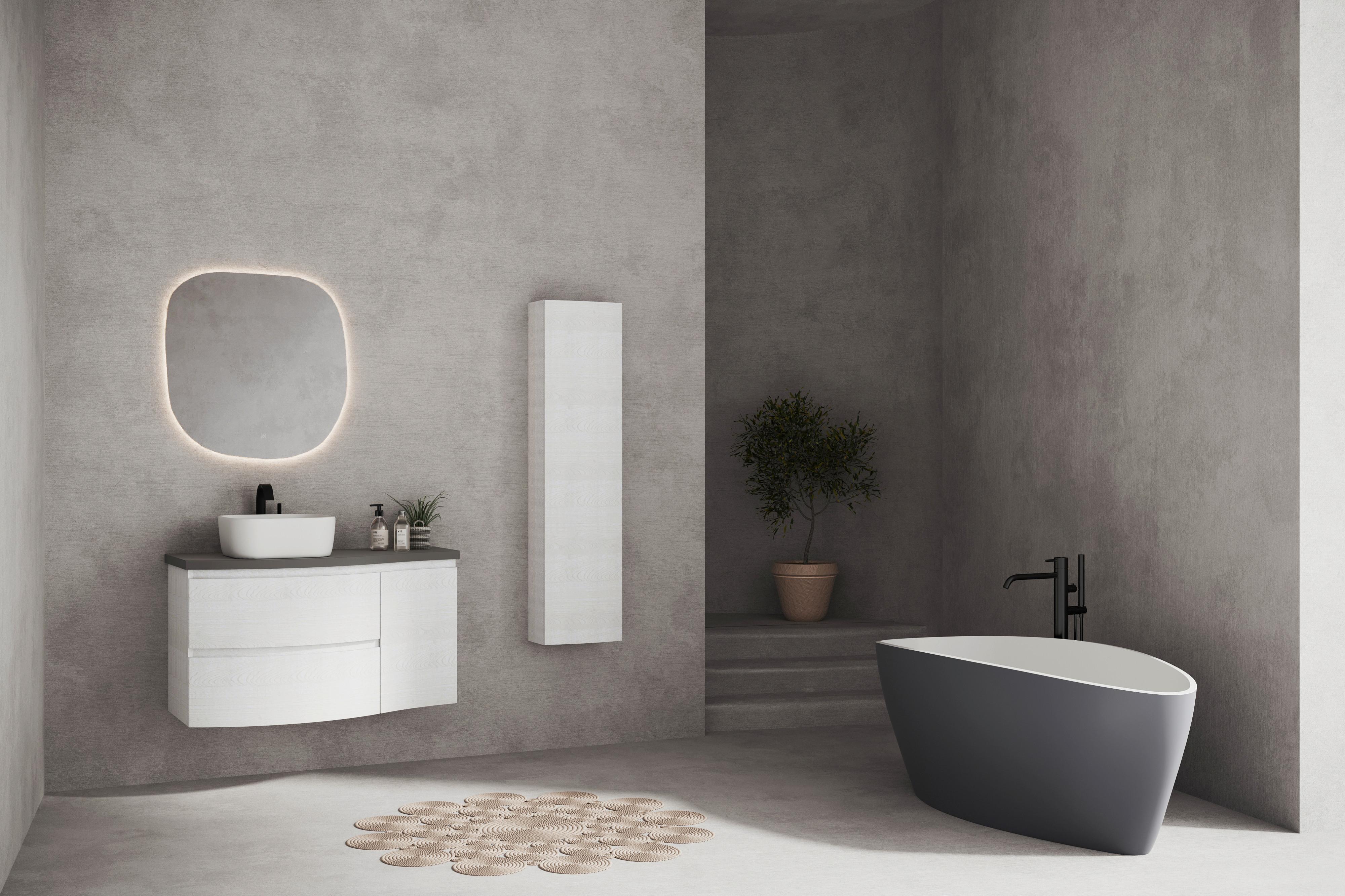 Lavoar Michelangelo - alb, Modern, ceramică (39/14/39cm)