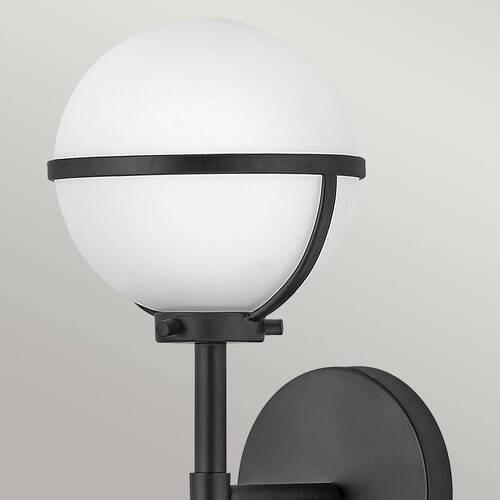 Kupaonska Zidna Svjetiljka Hk-Hollis1-O-Bk-Bath - crna, Konvencionalno, staklo/metal (15.6/40.3/19cm) - Elstead Lighting