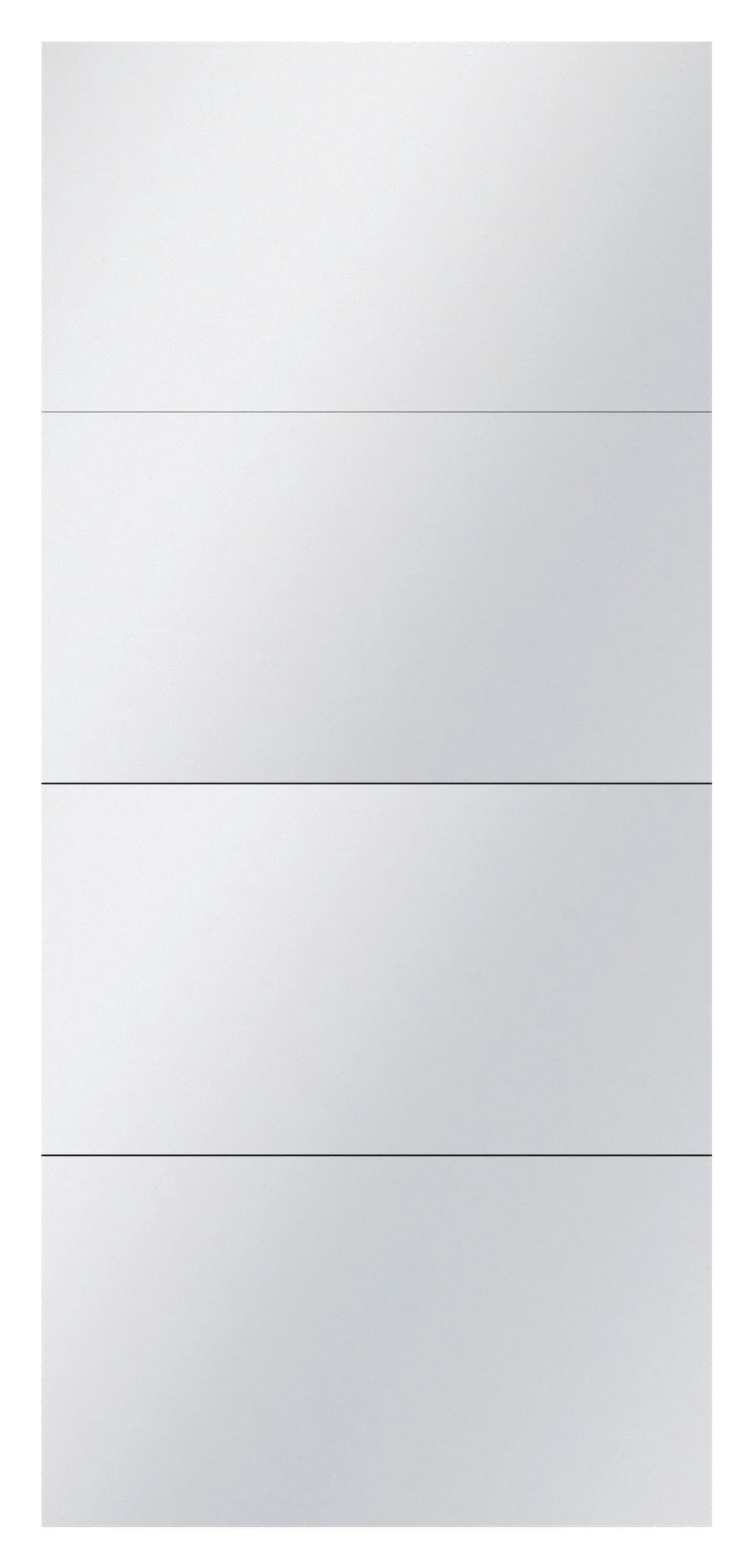 Panel Fronte Kliznih Vrata Unit, Normalna Visina, Š: 90cm - Moderno, staklo/drvni materijal - Based