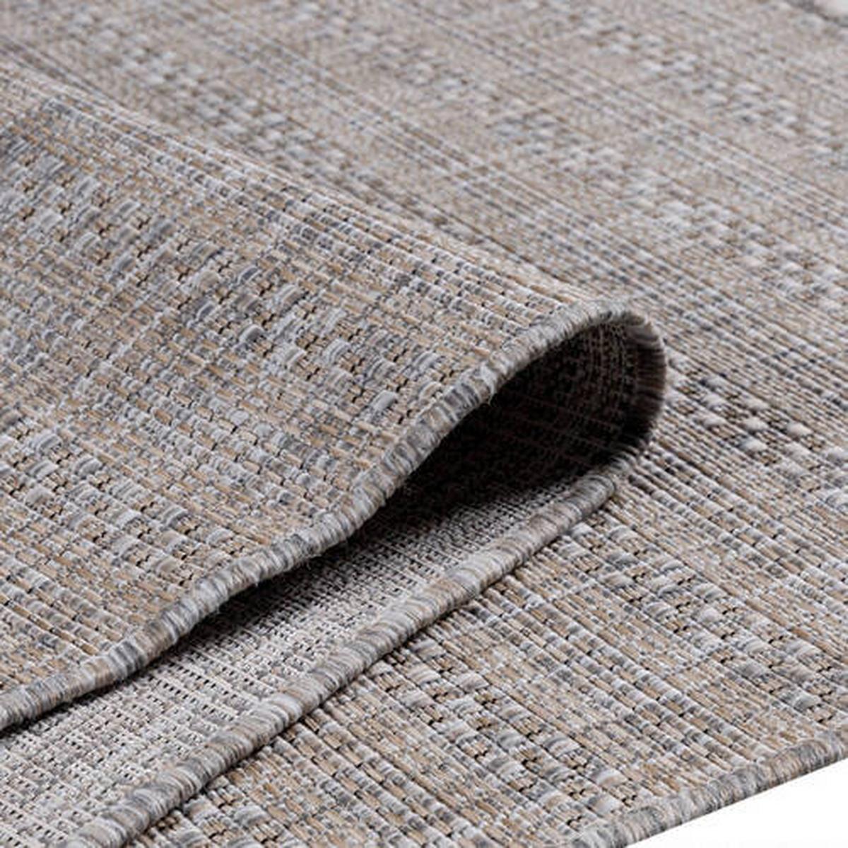 Outdoorteppich Zagora Grau/Beige ca. 120x170cm - Beige/Grau, Basics, Textil (120/170cm) - Novel