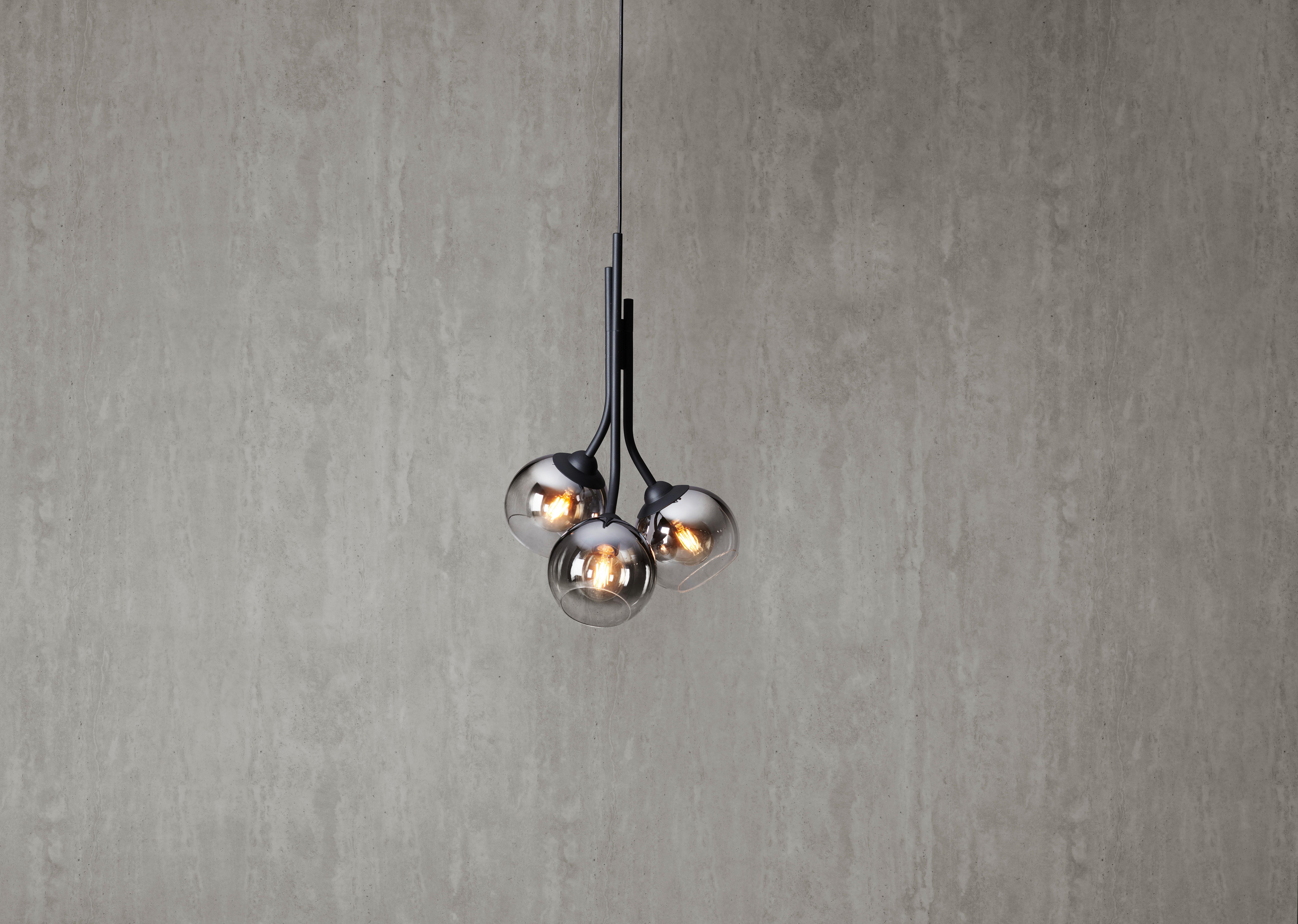 LAMPA WISZĄCA KIAN -VISIONA- - czarny, Modern, tworzywo sztuczne/metal (40/120cm) - Visiona