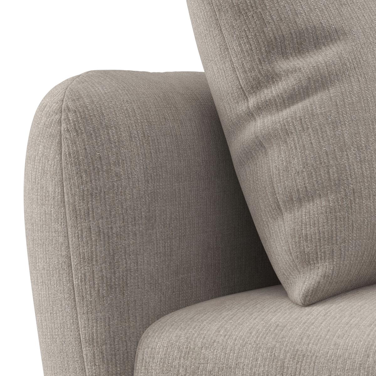Kutna Garnitura Nicole - crna/sivo-bež, Moderno, tekstil/drvo (306/87/162cm) - Bessagi Home