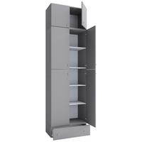 Aktenschrank Lona XXL Grau - Grau, MODERN, Holzwerkstoff (70/240/39cm) - MID.YOU