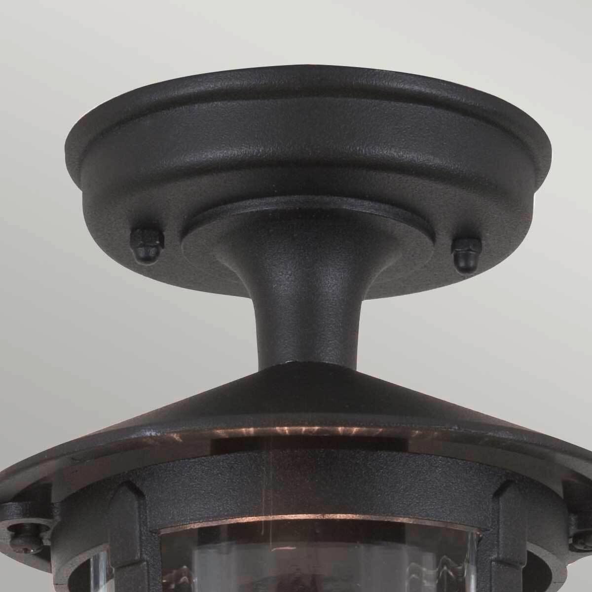 Kültéri Mennyezeti Lámpa Bl13a-Black - fekete, Konventionell, üveg/fém (15/26cm) - Elstead Lighting