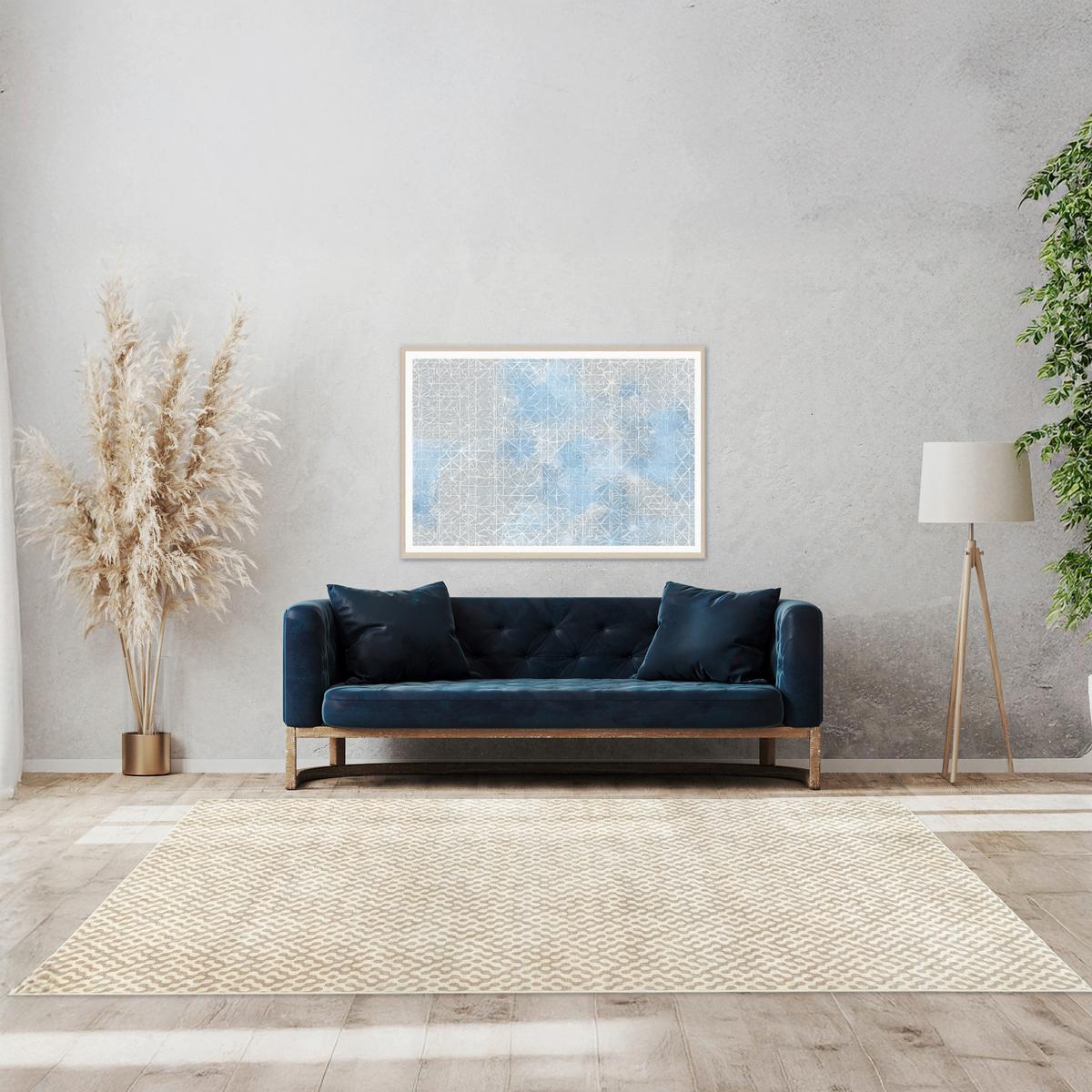 DYWAN TUFTOWANY HARAL MESIO-URBAN8137 - kremowy/taupe, Design, tkanina (200/290cm) - Lindorug