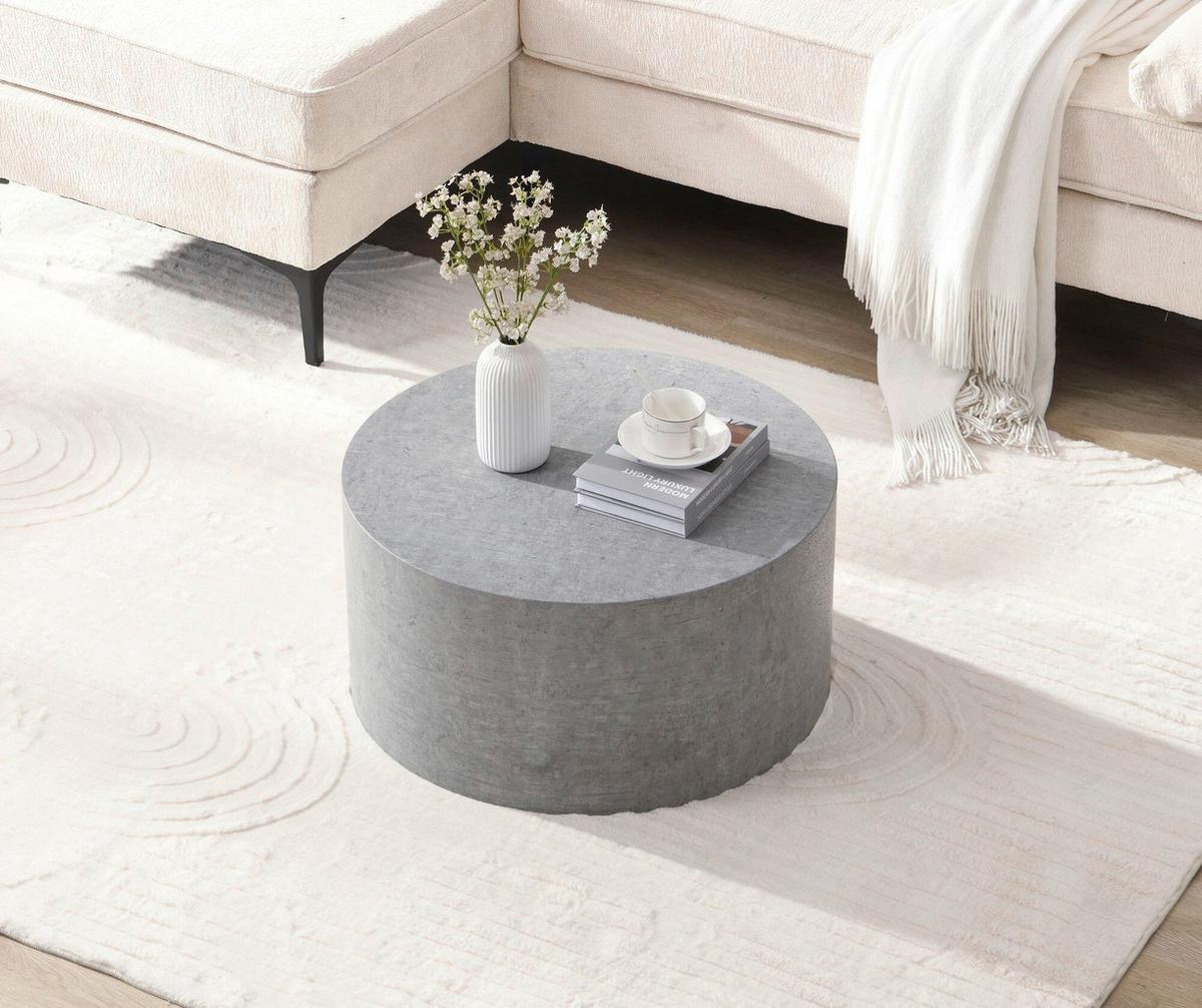 Klubska Miza Stone, Siva - siva, Design, leseni material (60/30cm) - Livetastic