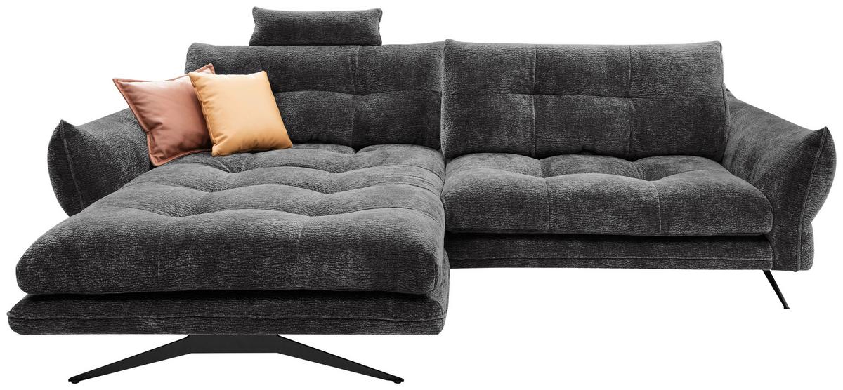 Coltar BAXTER BAXTER - gri închis, Modern, textil (177/68-87/280cm) - Premium Living