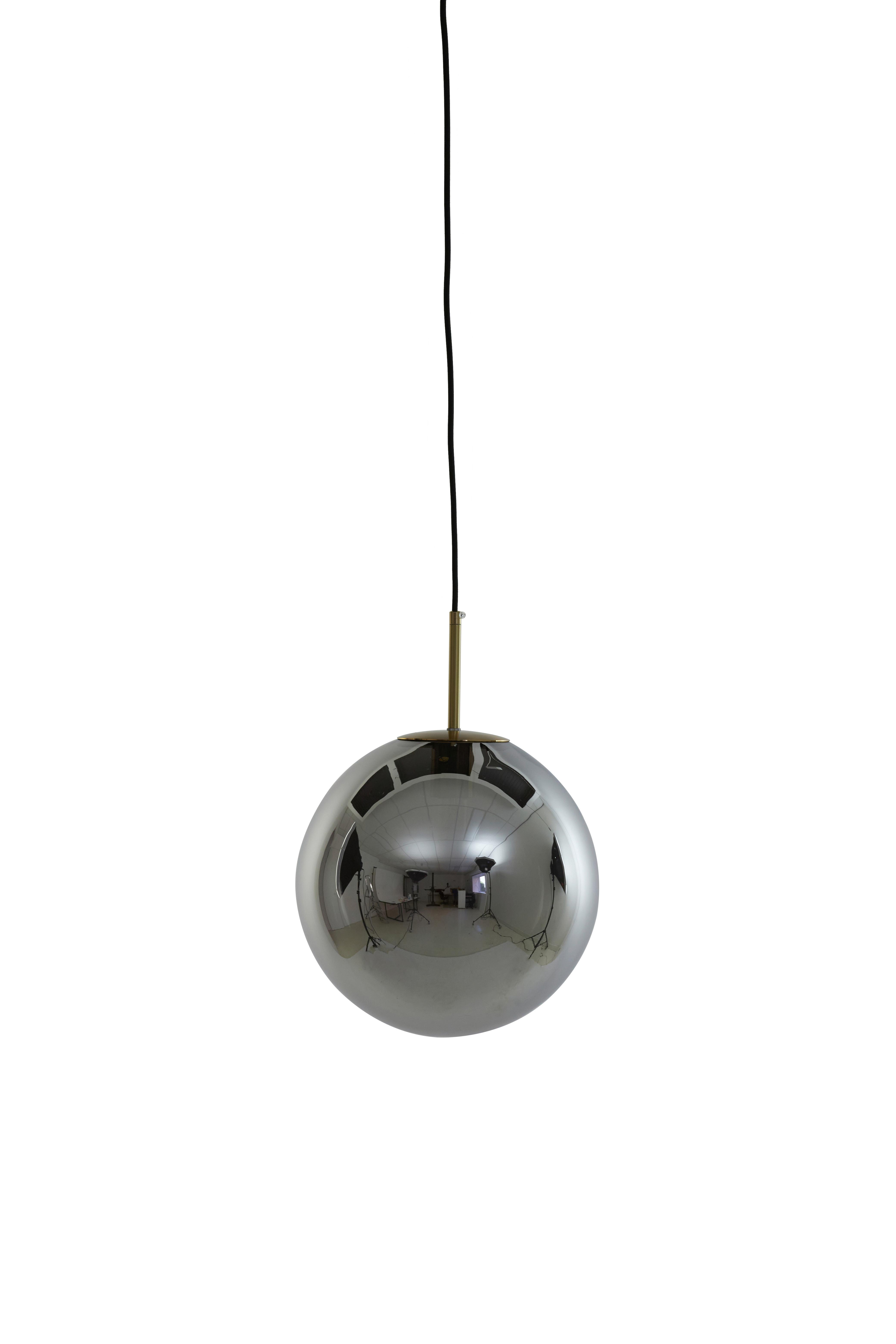 LAMPA WISZĄCA 2958765 MEDINA - kolor brązu/czarny, Lifestyle, szkło (30/30/30cm) - Light & Living