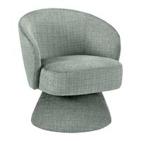 Drehsessel Maja Chenille Hellgrün - Hellgrün, MODERN, Holz/Textil (70/75/68cm) - Mömax