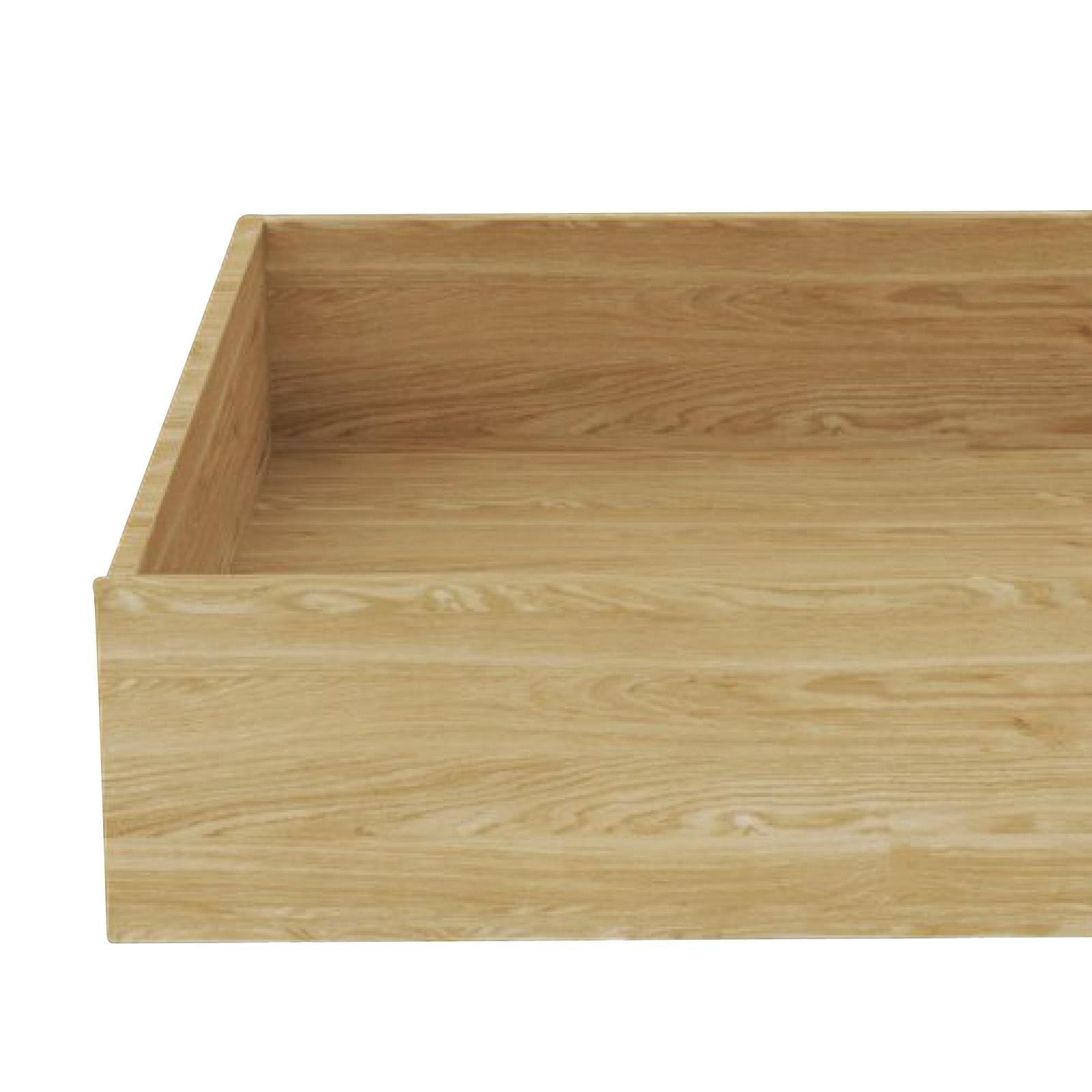 sertar de depozitare sub pat UNIT - culoare lemn stejar, Konventionell, material pe bază de lemn (149,5/21/68,5cm) - Ondega