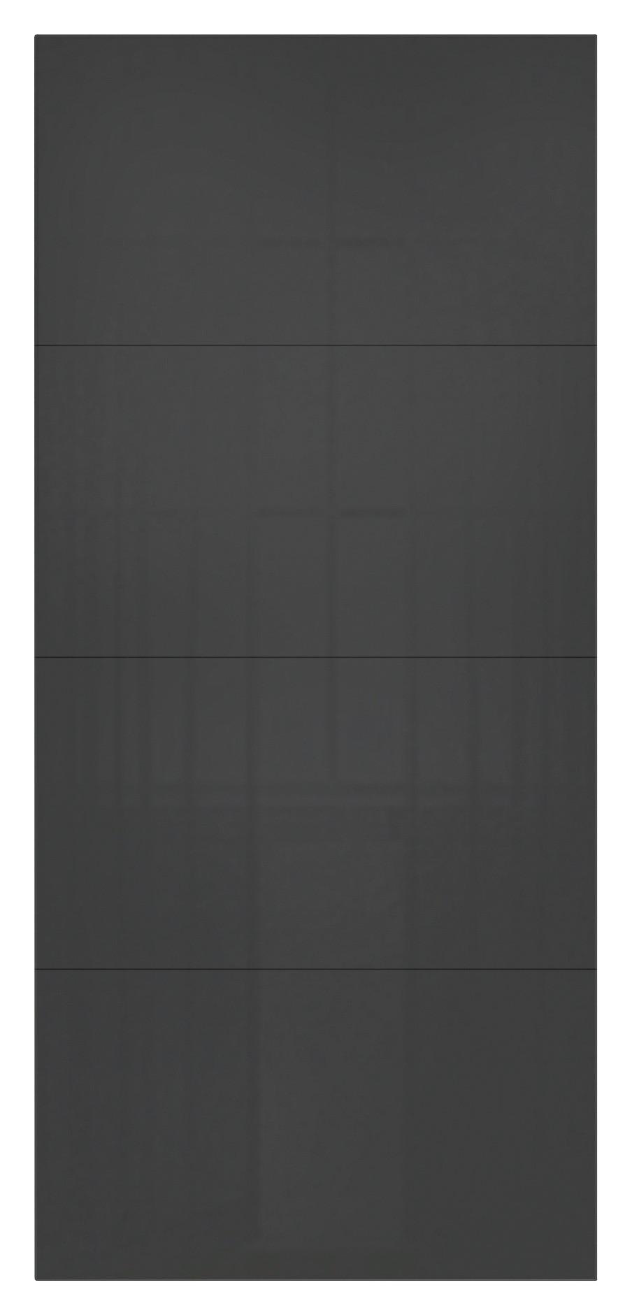 Panel Fronte Kliznih Vrata Unit, Normalna Visina, Š: 90cm - antracit, Moderno, drvni materijal - Based