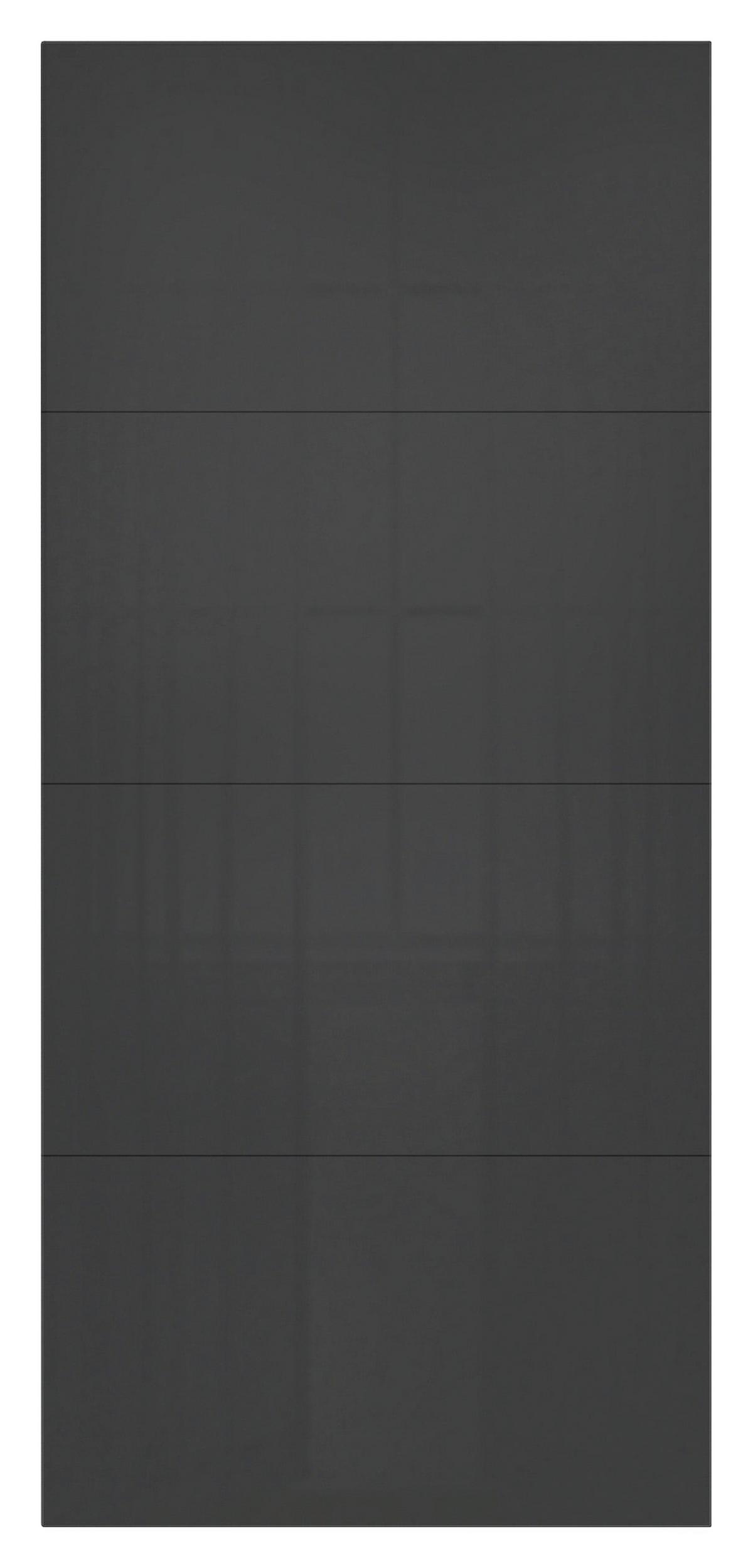 Panel Fronte Kliznih Vrata Unit, Normalna Visina, Š: 90cm - antracit, Moderno, drvni materijal - Based