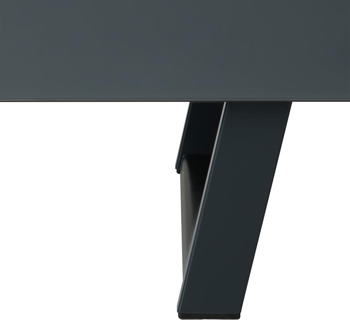 Fußset Max Box Max Box aus Aluminium, 2er Set - Anthrazit, MODERN, Metall (4/15/39cm) - Premium Living